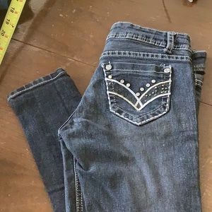 Sofias Denim jeans crystal embellishments